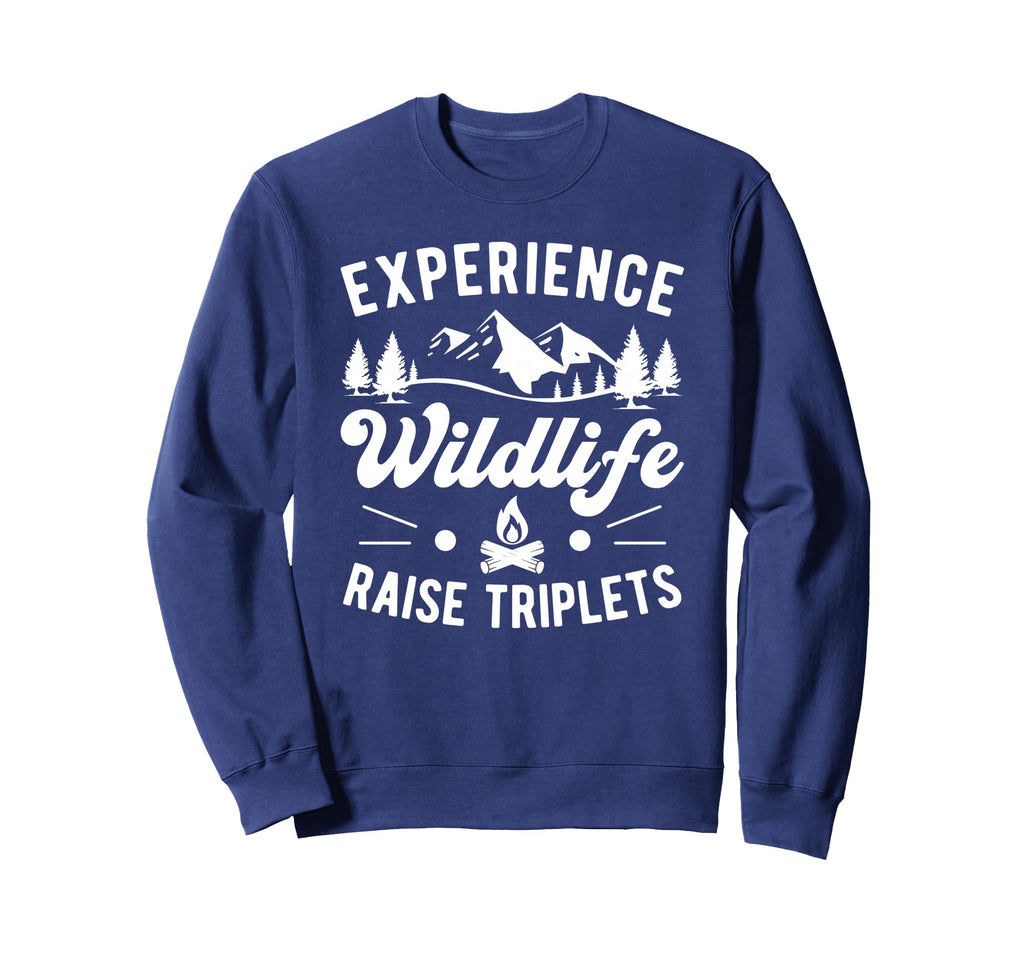 Raise Triplets Triplet Mom Sweatshirt - Custom Art Print for Adults - T-Shirt, Sweatshirt, Hoodie