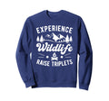 Raise Triplets Triplet Mom Sweatshirt - Custom Art Print for Adults - T-Shirt, Sweatshirt, Hoodie