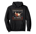 Overstimulated Festive Possum Funny Hoodie - Novelty Apparel for Adults - T-Shirt, Sweatshirt, Hoodie