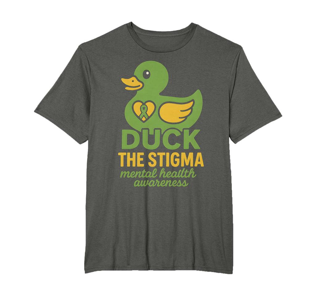 Mental Health Awareness Rubber Duck T-Shirt - Graphic Print Men Women - T-Shirt, Sweatshirt, Hoodie
