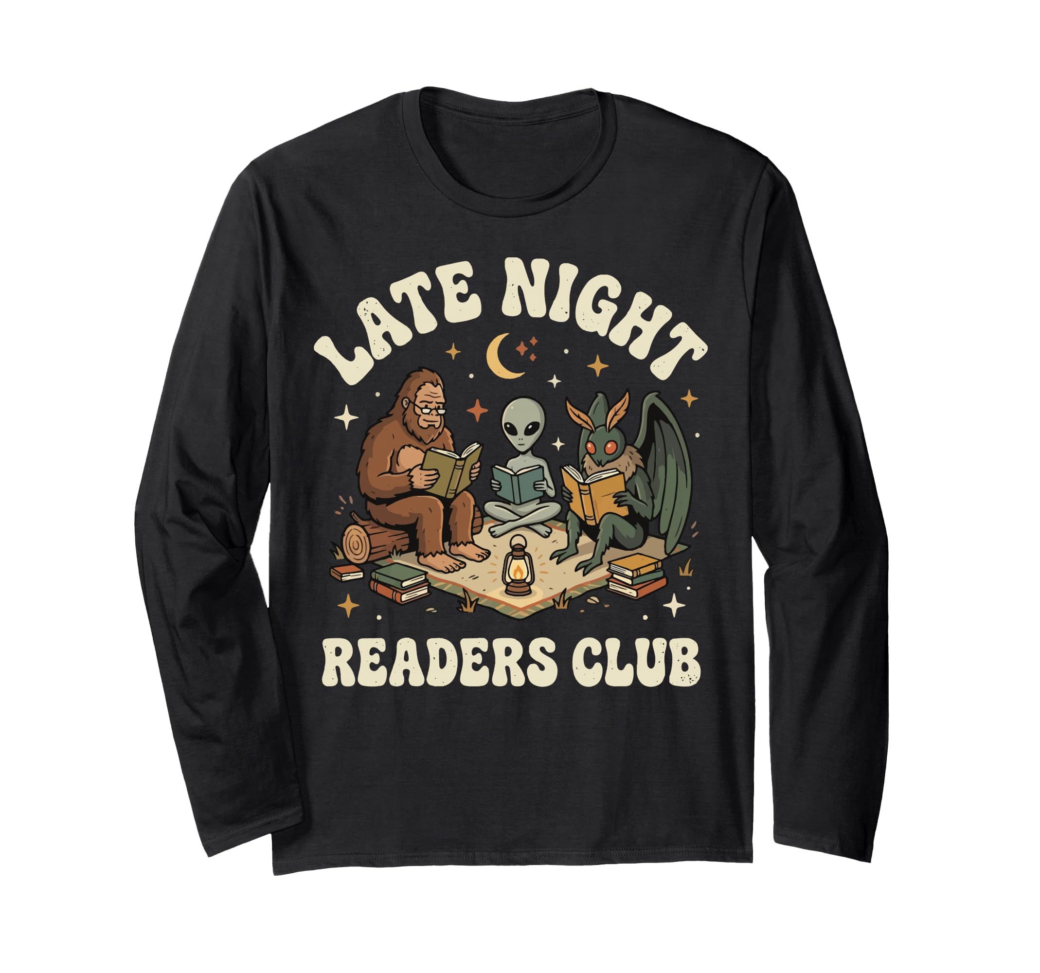 Night Reader Reading Bookworm Hoodie - Custom Art Print for Adults - T-Shirt, Sweatshirt, Hoodie
