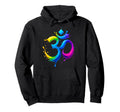 Rainbow Om Symbol Aum Chakra Yoga Meditation Hoodie - Graphic Print Unisex - T-Shirt, Sweatshirt, Hoodie