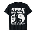 Yin Yang Seek Balance Mind Heart T-Shirt - Custom Art Print for Adults - T-Shirt, Sweatshirt, Hoodie