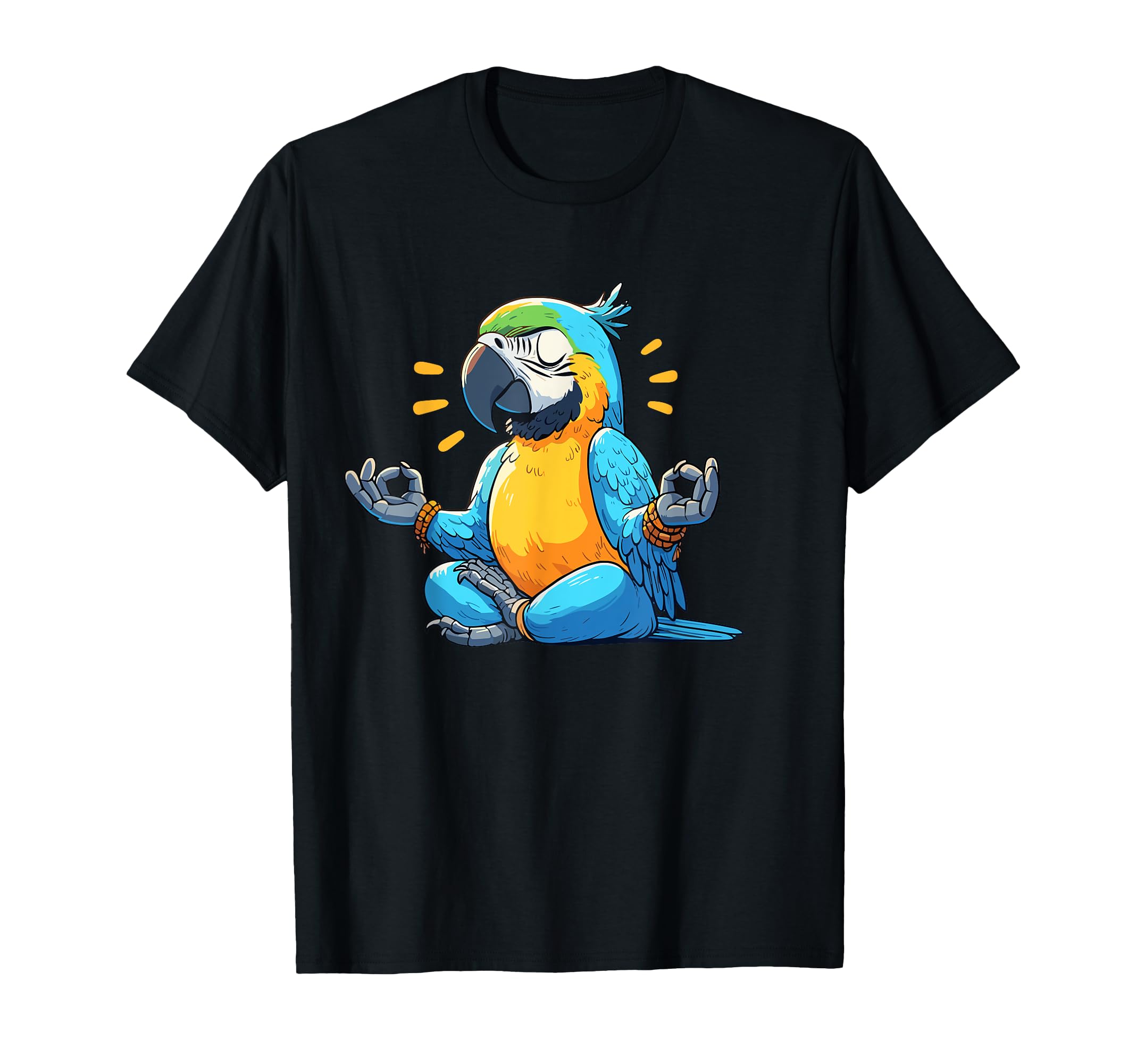 Meditation Parrot Yoga Pose Relaxing T-Shirt - Unique Graphic for Adults - T-Shirt, Sweatshirt, Hoodie