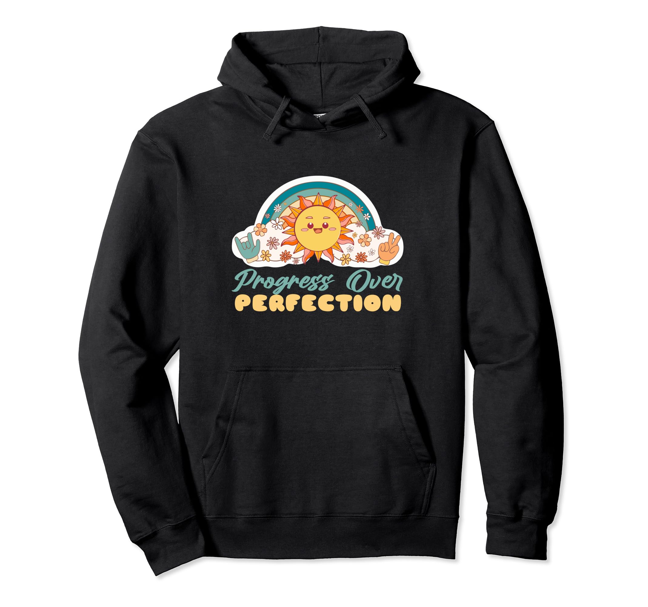 Progress Over Perfection Aba Therapist Hoodie - Trendy Graphic Unisex - T-Shirt, Sweatshirt, Hoodie