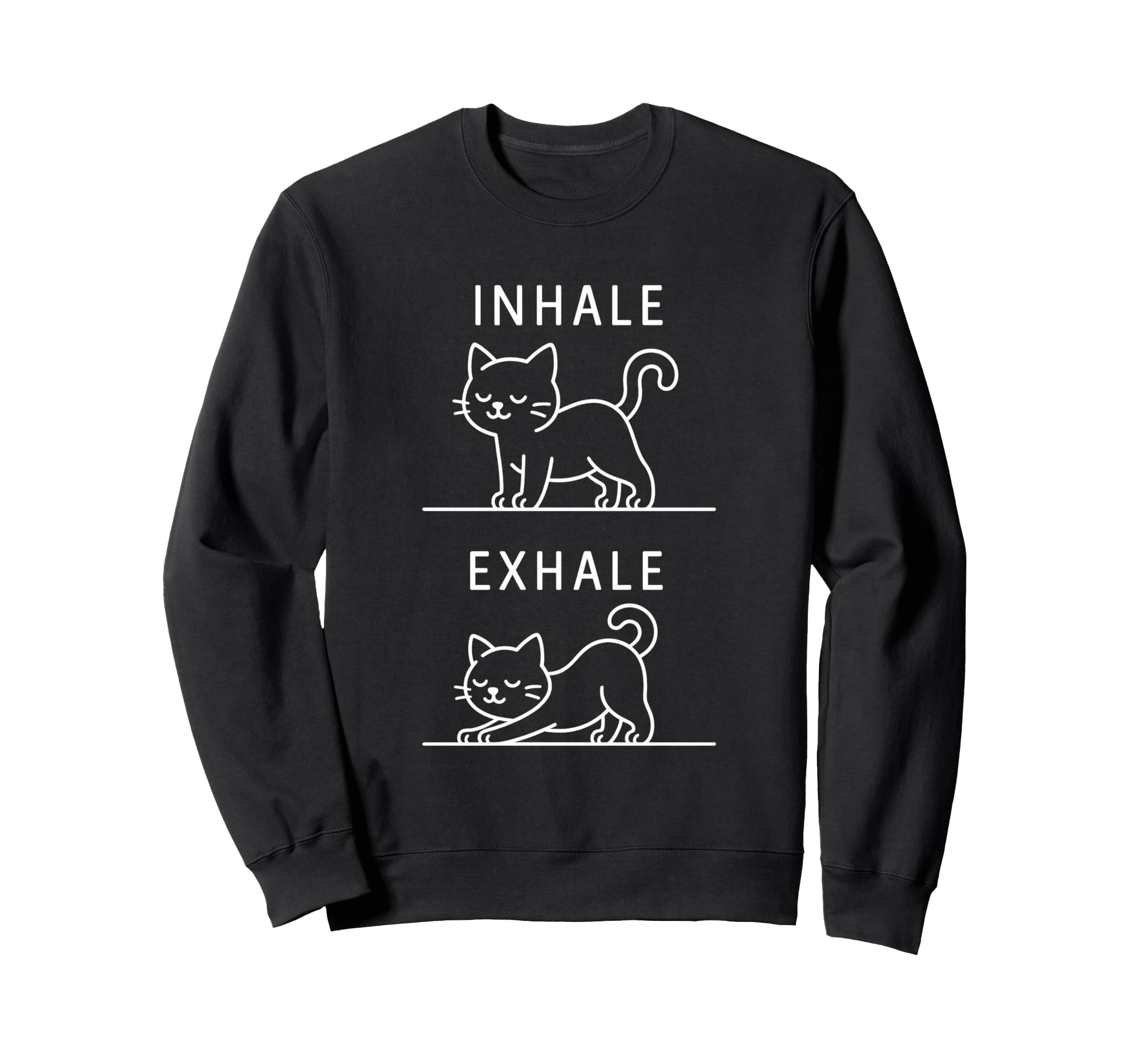Funny Yoga Inhale Exhale Pooping Sweatshirt - Aesthetic Graphic Men Women - T-Shirt, Sweatshirt, Hoodie