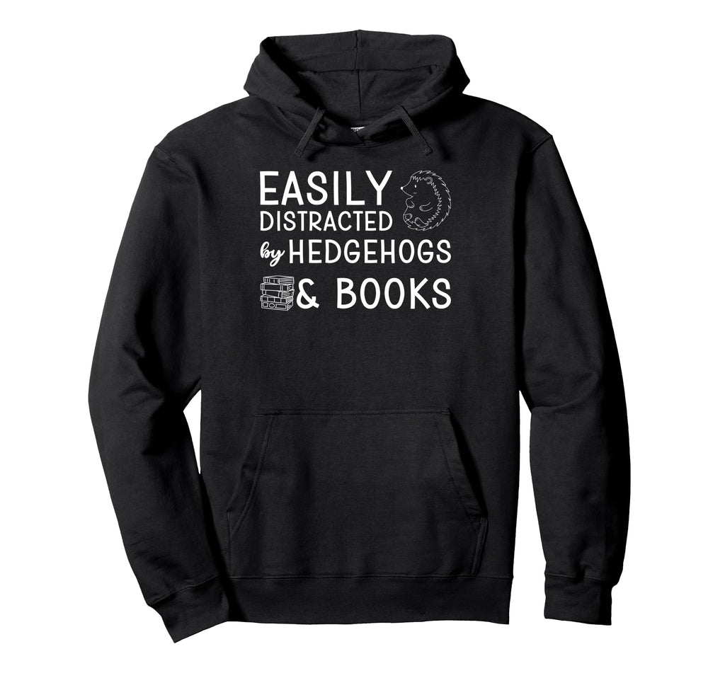 Hedgehogs And Books Hedgehog Lover Read Hoodie - Novelty Apparel Unisex - T-Shirt, Sweatshirt, Hoodie