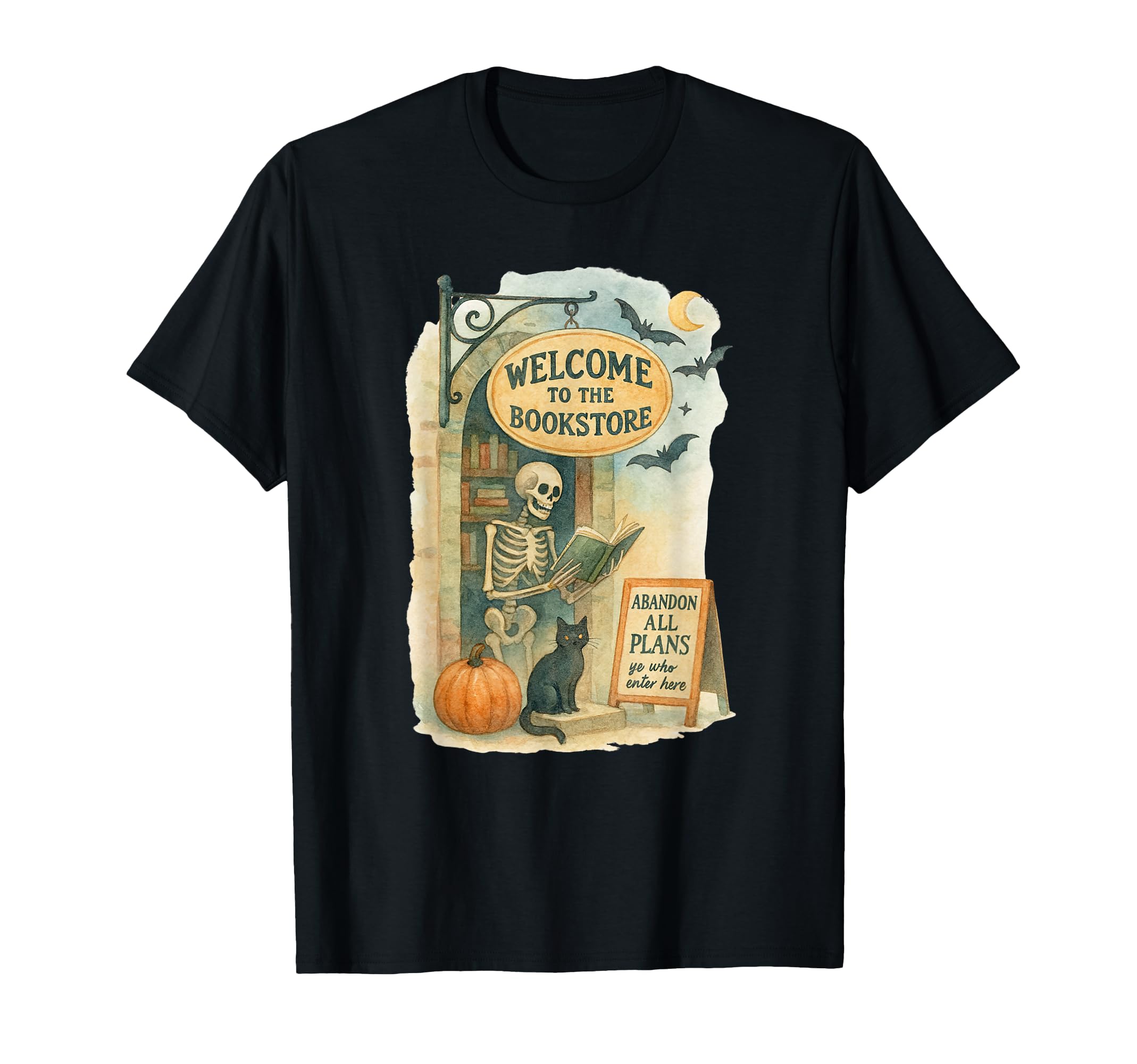Welcome To Bookstore Spooky T-Shirt - Fun Novelty Design for Adults - T-Shirt, Sweatshirt, Hoodie