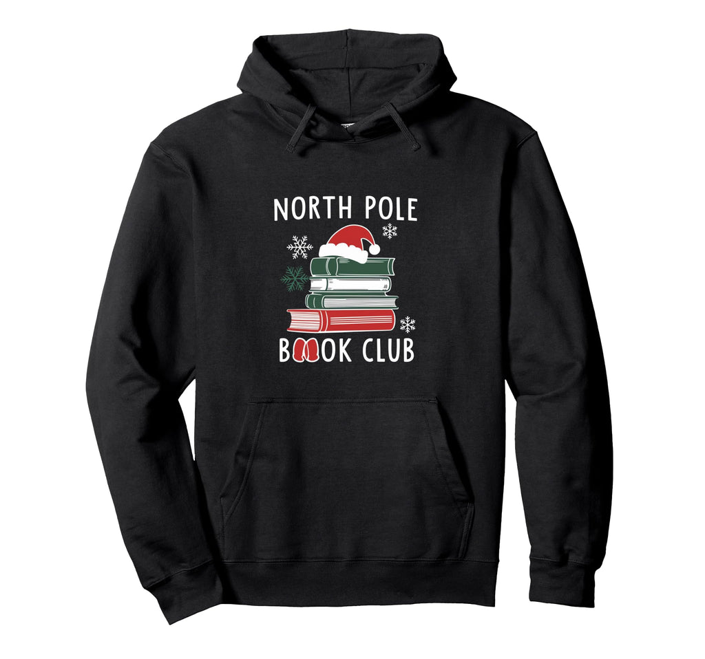 North Pole Book Club Funny Books Hoodie - Trendy Graphic Men Women - T-Shirt, Sweatshirt, Hoodie