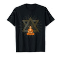 Psychedelic Illuminati Pyramid Buddha T-Shirt - Custom Art Print Unisex - T-Shirt, Sweatshirt, Hoodie