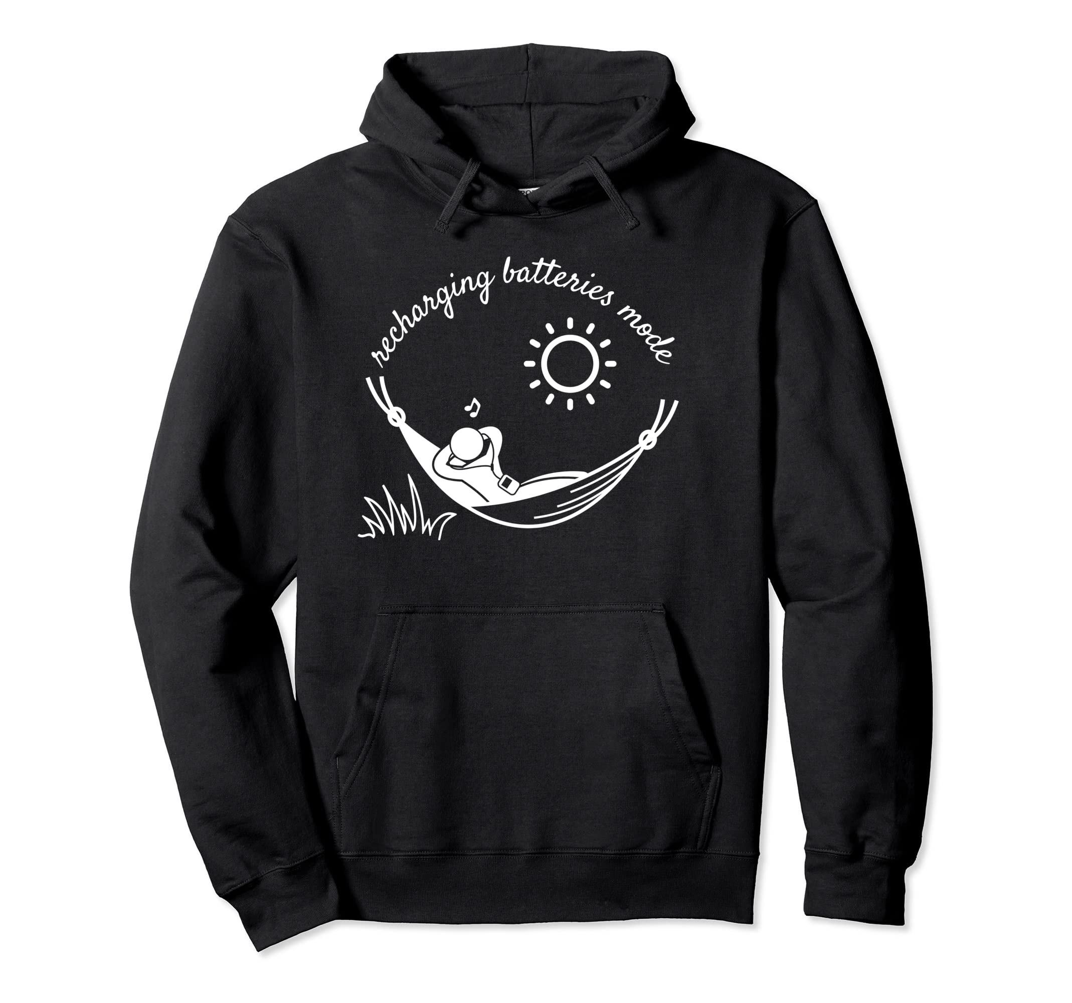 Recharging Batteries Mode Self Love Hoodie - Fun Novelty Design for Adults - T-Shirt, Sweatshirt, Hoodie