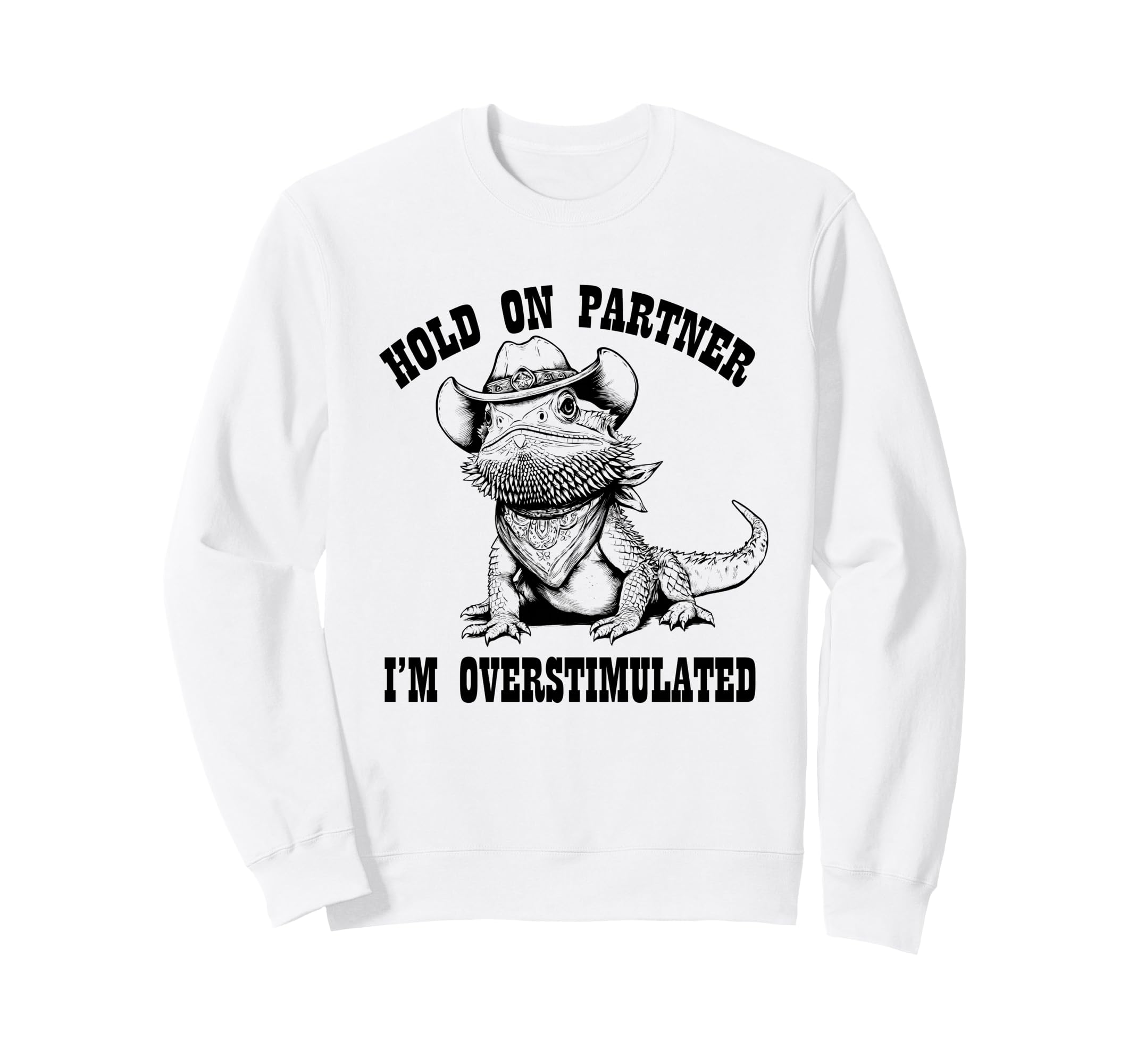 Adhd Western Howdy Partner Sweatshirt - Aesthetic Graphic for Adults - T-Shirt, Sweatshirt, Hoodie