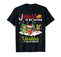 Jesus Is My Savior Yorkies Are My T-Shirt - Minimalist Print for Adults - T-Shirt, Sweatshirt, Hoodie