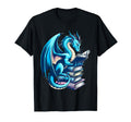 Bookworm Book Lover Dragon Reading T-Shirt - Casual Everyday Wear Unisex - T-Shirt, Sweatshirt, Hoodie