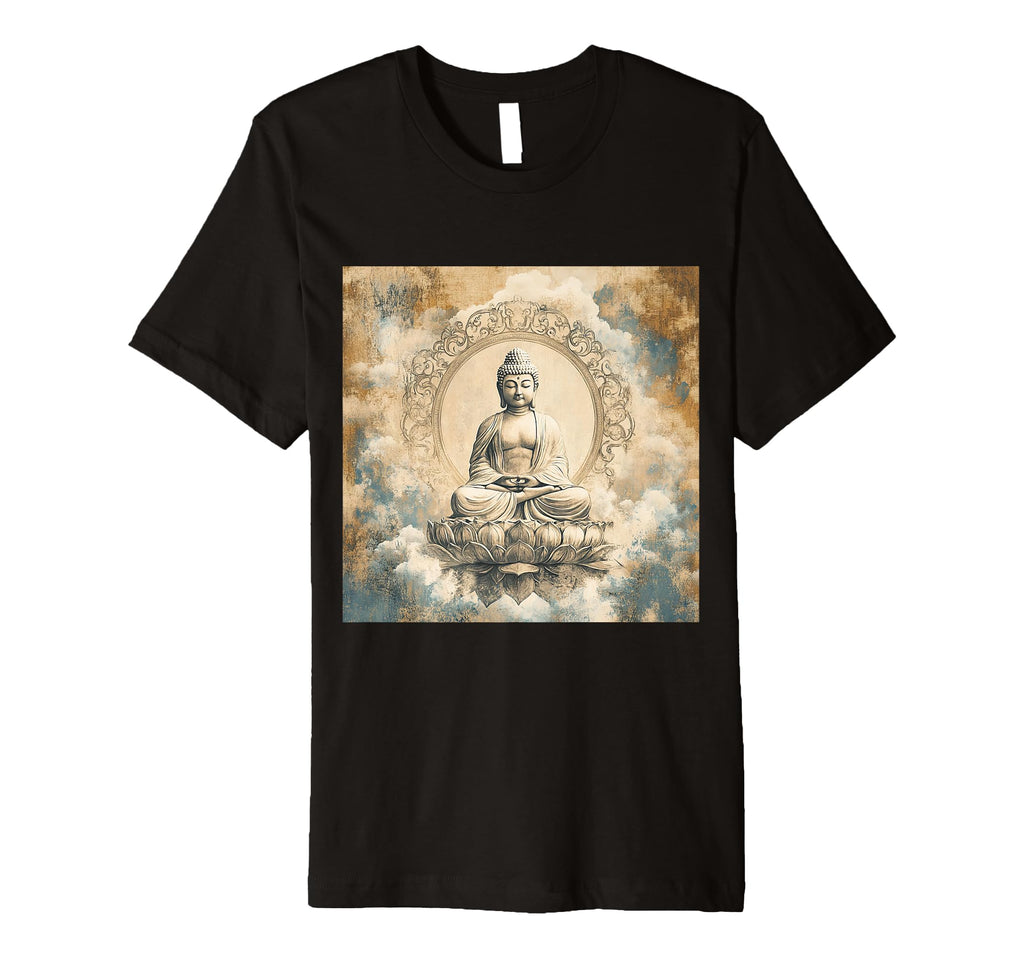 Meditating Buddha Tibetan Buddhism T-Shirt - Trendy Graphic for Adults - T-Shirt, Sweatshirt, Hoodie