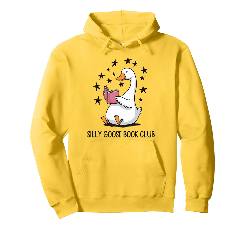 Silly Goose Book Club Hoodie - Custom Art Print Men Women - T-Shirt, Sweatshirt, Hoodie