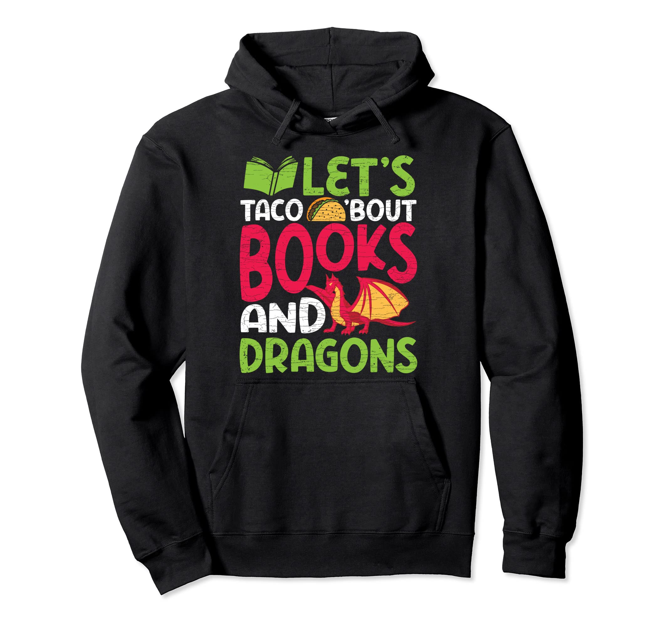 Books And Dragons Bookworm Hoodie - Casual Everyday Wear for Adults - T-Shirt, Sweatshirt, Hoodie
