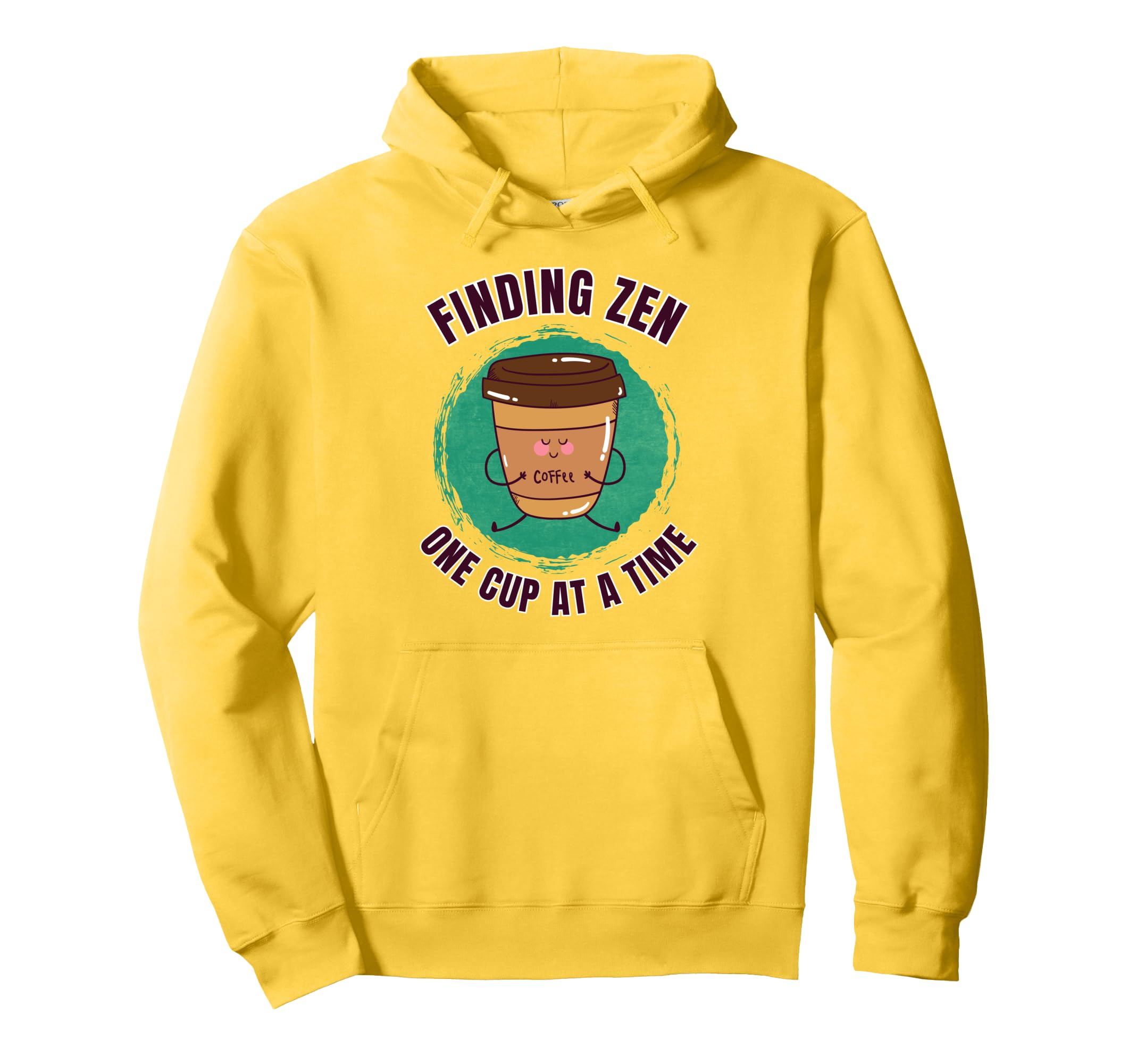 Funny Coffee Motivation Yoga Hoodie - Custom Art Print Men Women - T-Shirt, Sweatshirt, Hoodie