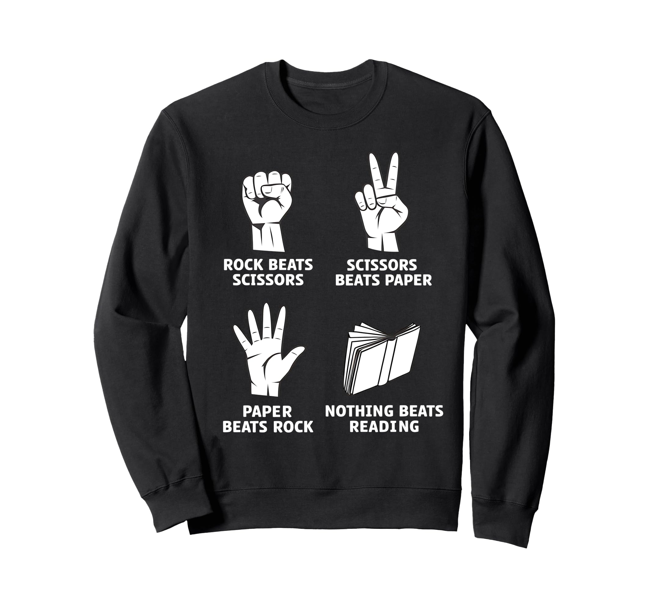 Nothing Beats Reading Rock Sweatshirt - Casual Everyday Wear for Adults - T-Shirt, Sweatshirt, Hoodie