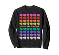 Celebrate Minds All Kinds Rainbow Sweatshirt - Minimalist Print Men Women - T-Shirt, Sweatshirt, Hoodie