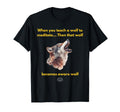 Funny Meditation Werewolf Zen Buddhism T-Shirt - Aesthetic Graphic Unisex - T-Shirt, Sweatshirt, Hoodie