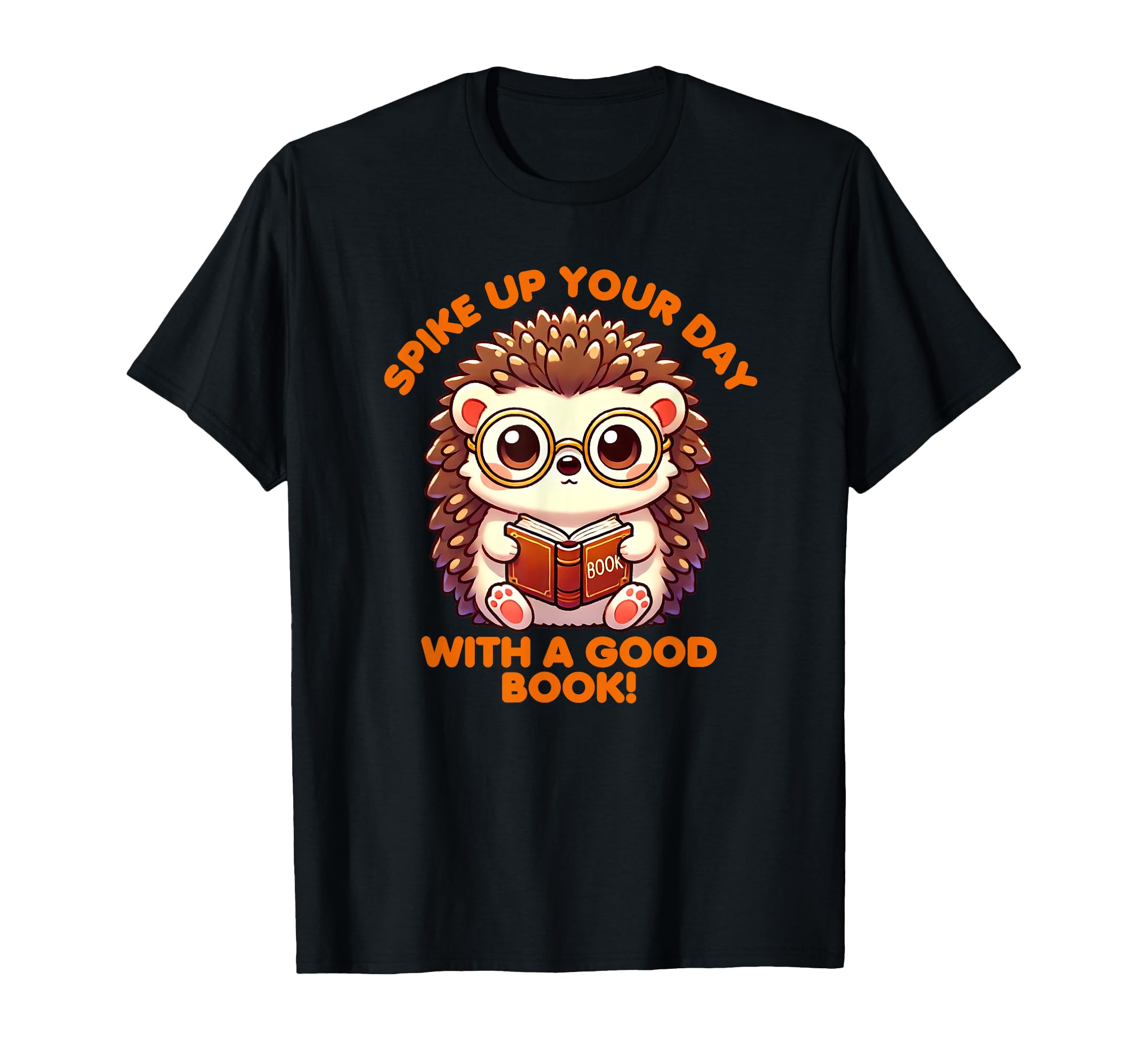 Bookish Hedgehog Quest Knowledge T-Shirt - Unique Graphic for Adults - T-Shirt, Sweatshirt, Hoodie