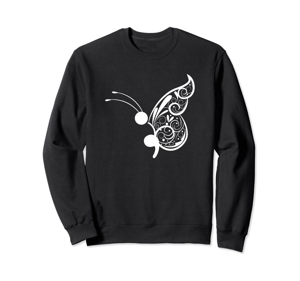Semicolon Butterfly Pocket Butterfly Sweatshirt - Aesthetic Graphic Unisex - T-Shirt, Sweatshirt, Hoodie