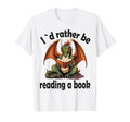 Dragon Book I D Rather Be Reading T-Shirt - Trendy Graphic for Adults - T-Shirt, Sweatshirt, Hoodie