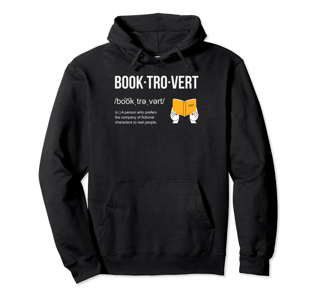 Booktrovert Hoodie - Custom Art Print Unisex - T-Shirt, Sweatshirt, Hoodie