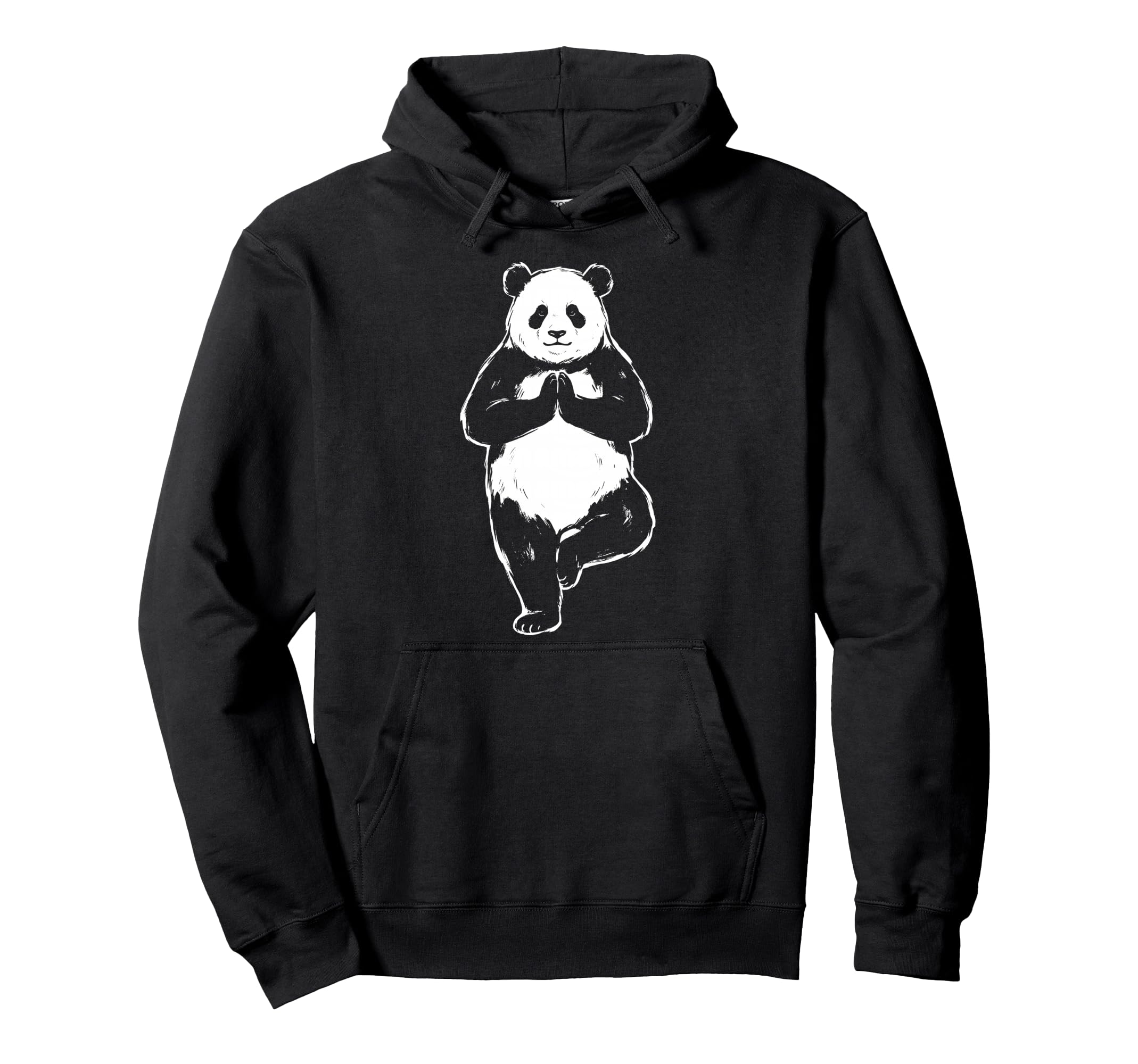 Funny Panda Yoga Pose Meditation Hoodie - Fun Novelty Design Men Women - T-Shirt, Sweatshirt, Hoodie