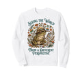 Autism Awareness Frog Seeing World Sweatshirt - Trendy Graphic for Adults - T-Shirt, Sweatshirt, Hoodie