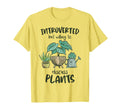Introverted But Willing To Discuss Plants T-Shirt - Minimalist Print Unisex - T-Shirt, Sweatshirt, Hoodie