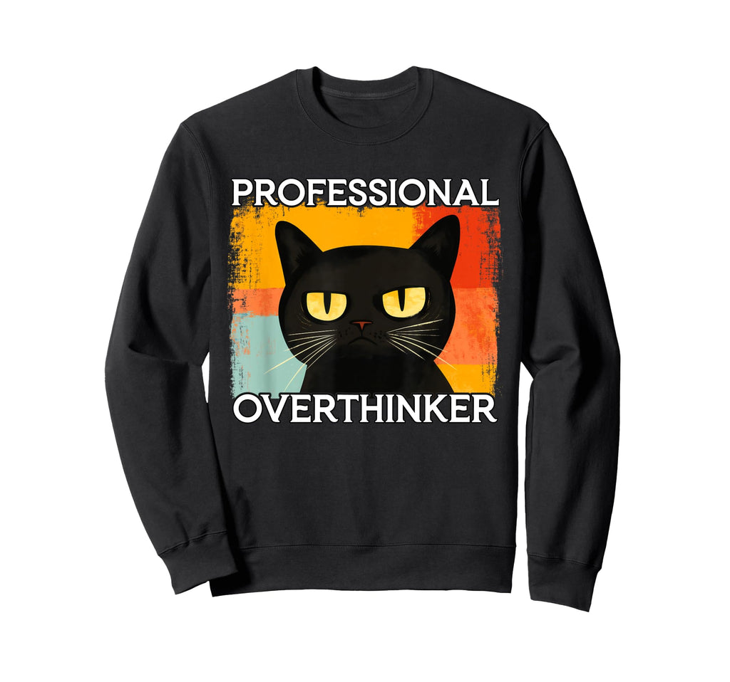 Funny Silly Cat Professional Sweatshirt - Aesthetic Graphic for Adults - T-Shirt, Sweatshirt, Hoodie