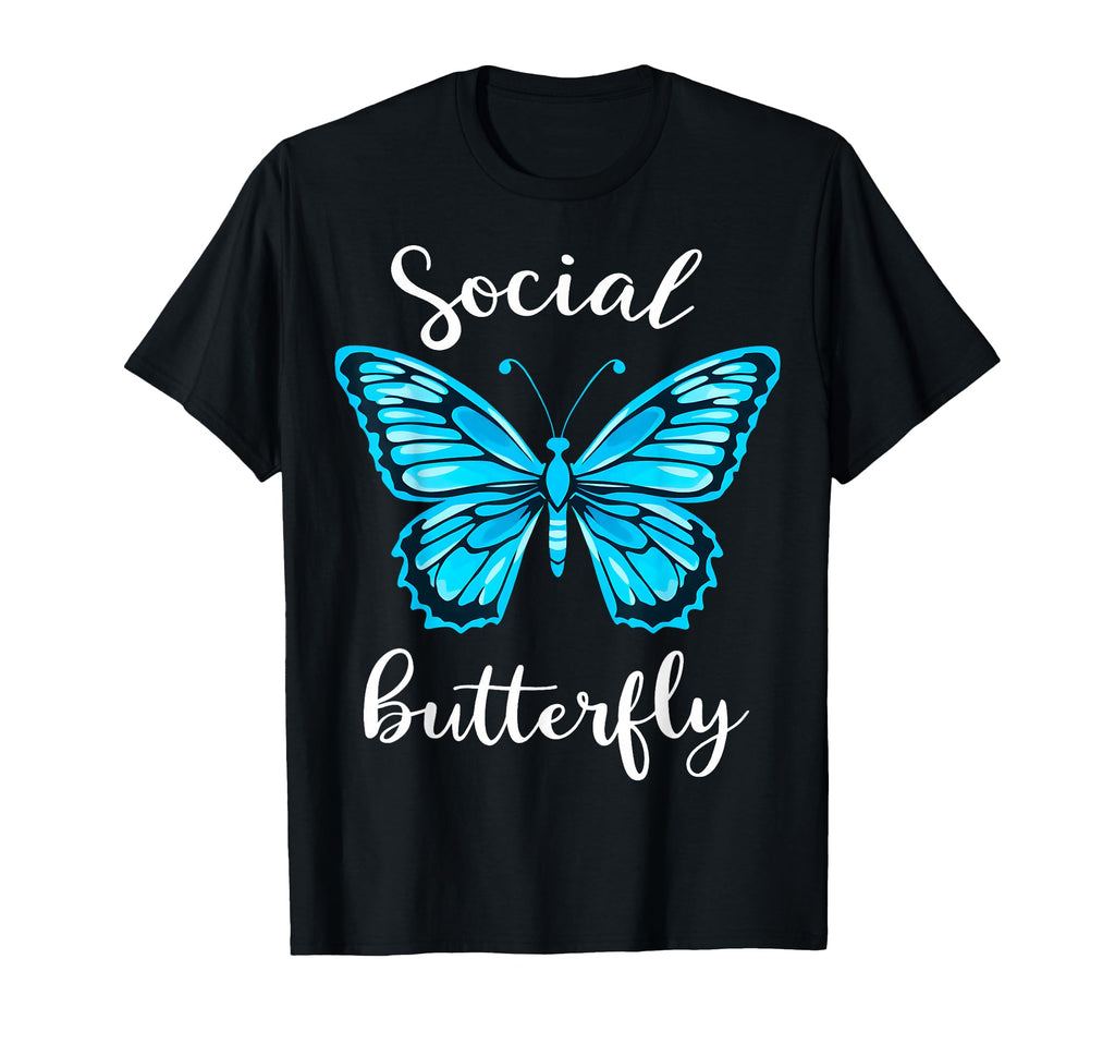 Social Butterfly T-Shirt - Graphic Print Unisex - T-Shirt, Sweatshirt, Hoodie