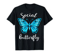 Social Butterfly T-Shirt - Graphic Print Unisex - T-Shirt, Sweatshirt, Hoodie
