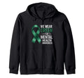 Mental Health Awareness Month Green Hoodie - Fun Novelty Design for Adults - T-Shirt, Sweatshirt, Hoodie