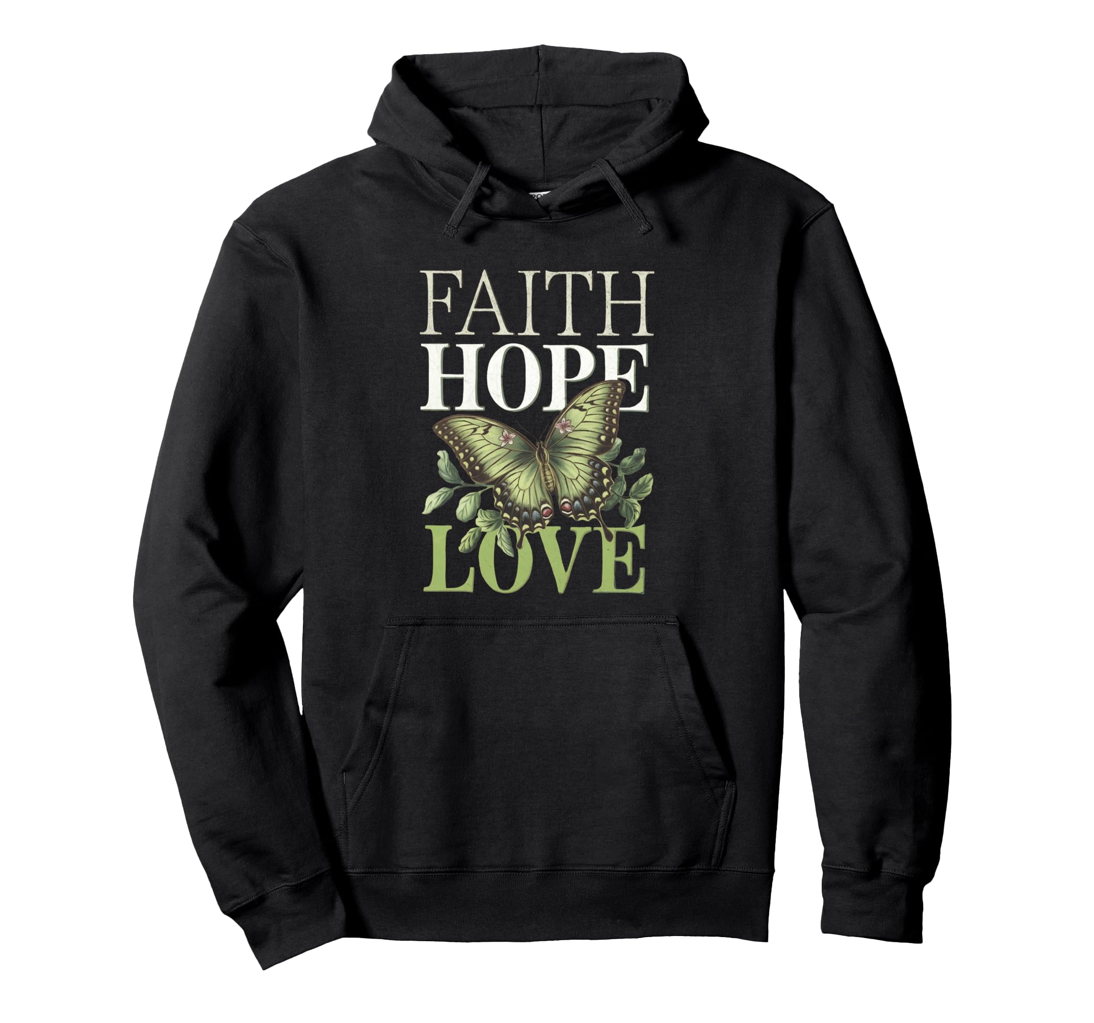 Faith Hope Love Mental Health Awareness Hoodie - Streetwear Style Men Women - T-Shirt, Sweatshirt, Hoodie