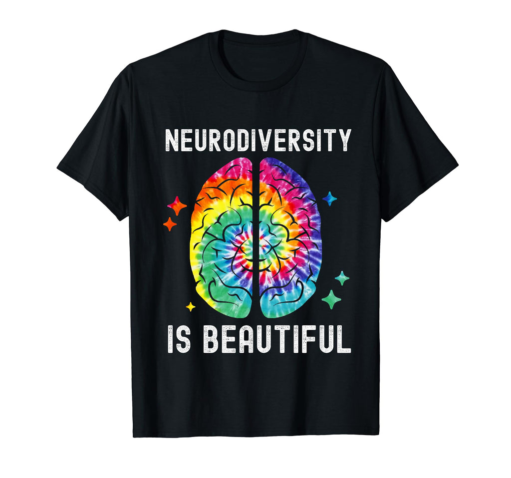 Neurodiversity Is Beautiful Tie T-Shirt - Casual Everyday Wear for Adults - T-Shirt, Sweatshirt, Hoodie