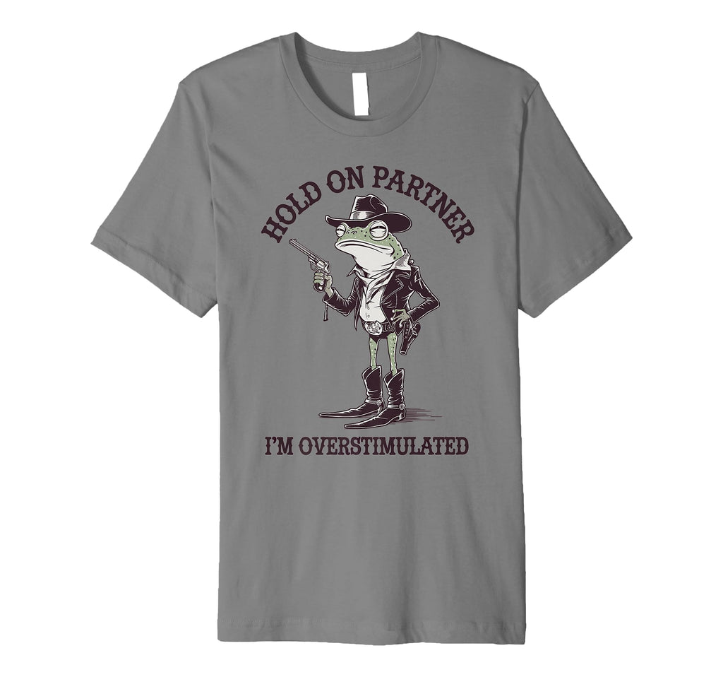Cowboy Frog Hold Partner Im T-Shirt - Unique Graphic Men Women - T-Shirt, Sweatshirt, Hoodie