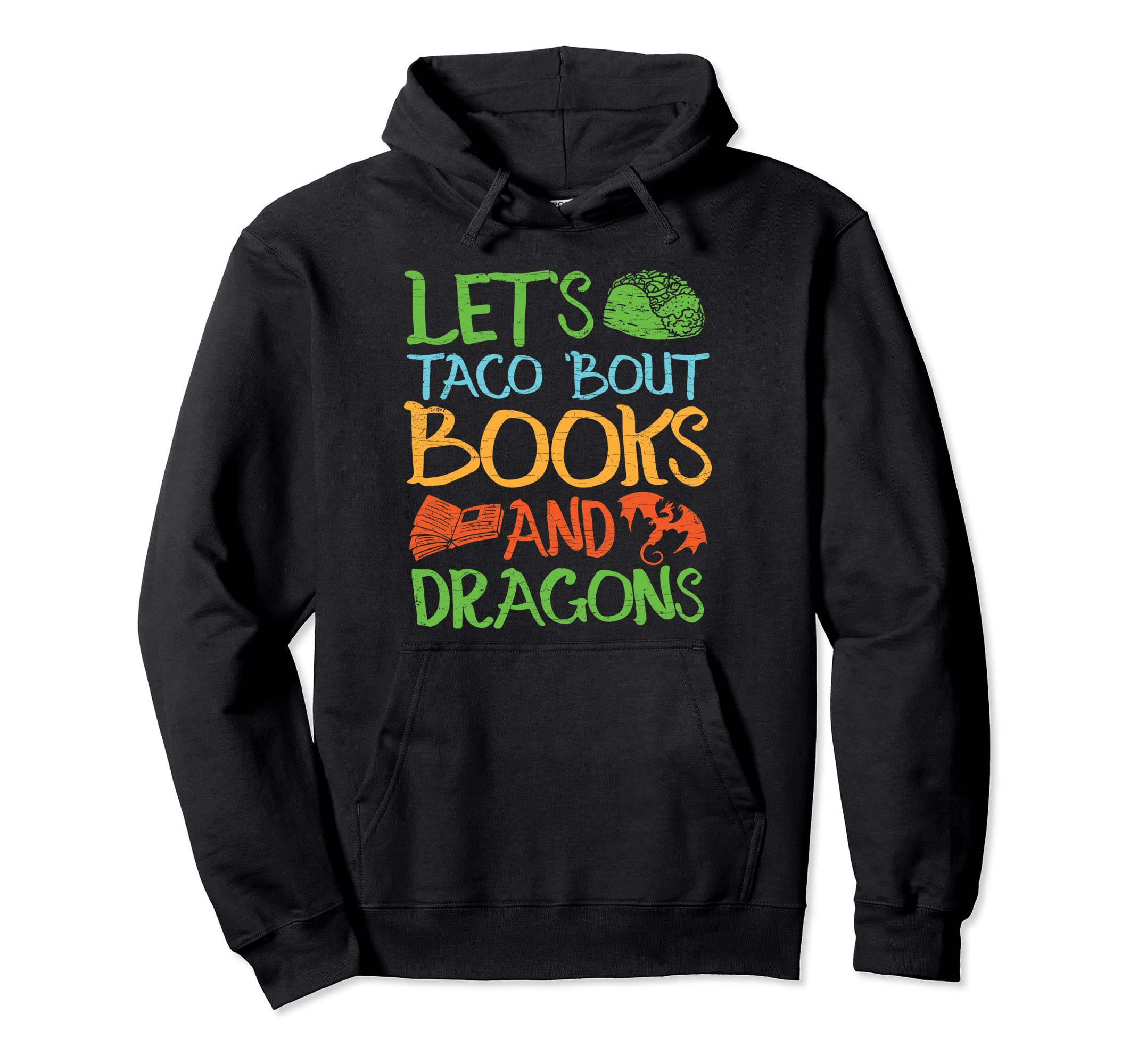 Books And Dragons Hoodie - Minimalist Print Unisex - T-Shirt, Sweatshirt, Hoodie