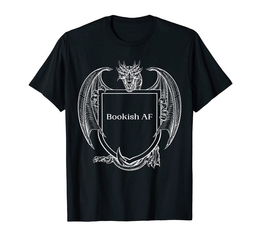 Bookdragon Bookish Af T-Shirt - Unique Graphic Men Women - T-Shirt, Sweatshirt, Hoodie