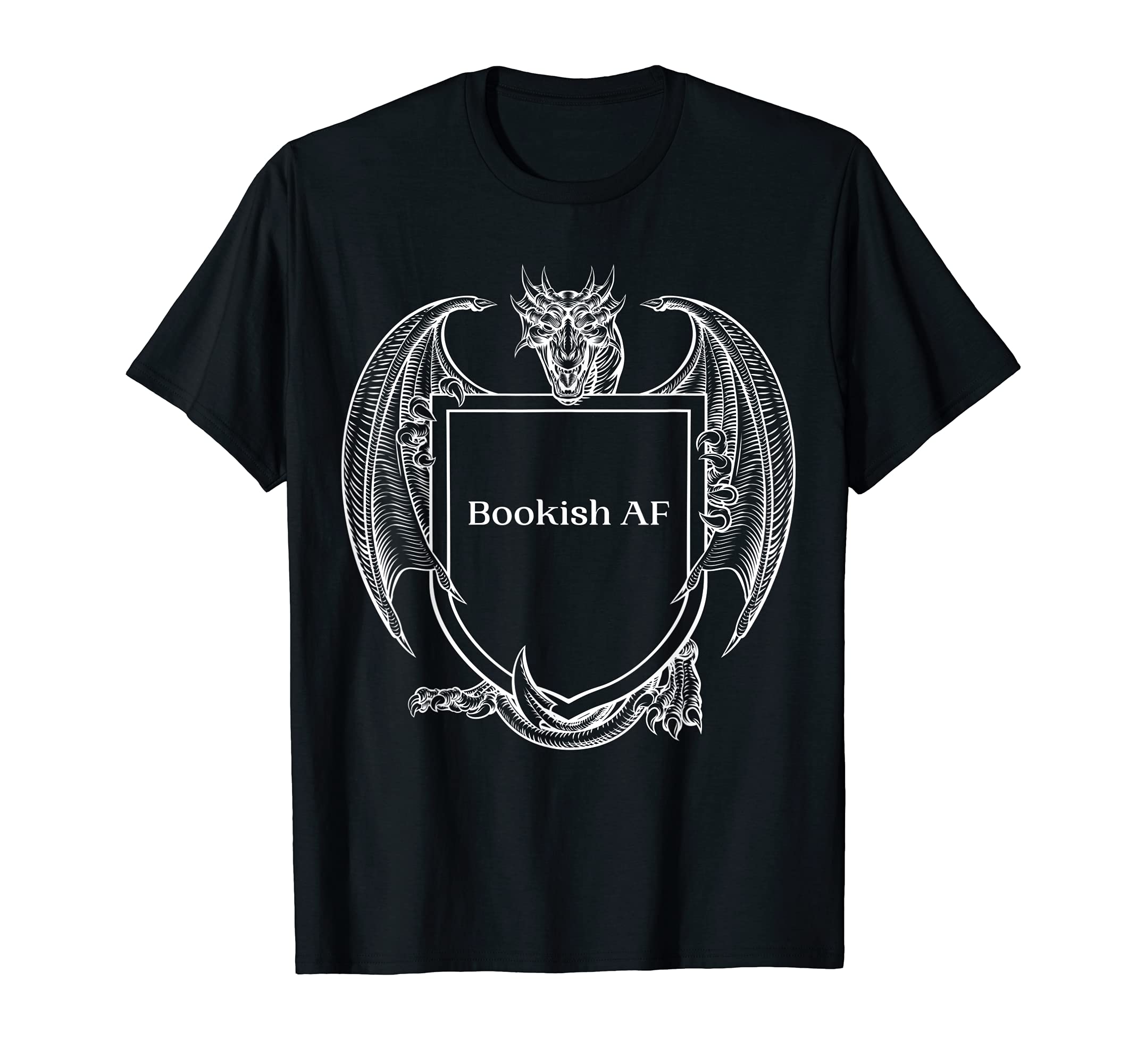 Bookdragon Bookish Af T-Shirt - Unique Graphic Men Women - T-Shirt, Sweatshirt, Hoodie