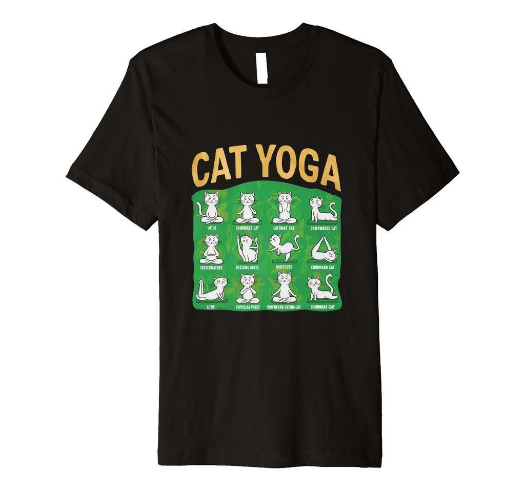 Cat Yoga Poses Cats Practicing T-Shirt - Aesthetic Graphic for Adults - T-Shirt, Sweatshirt, Hoodie