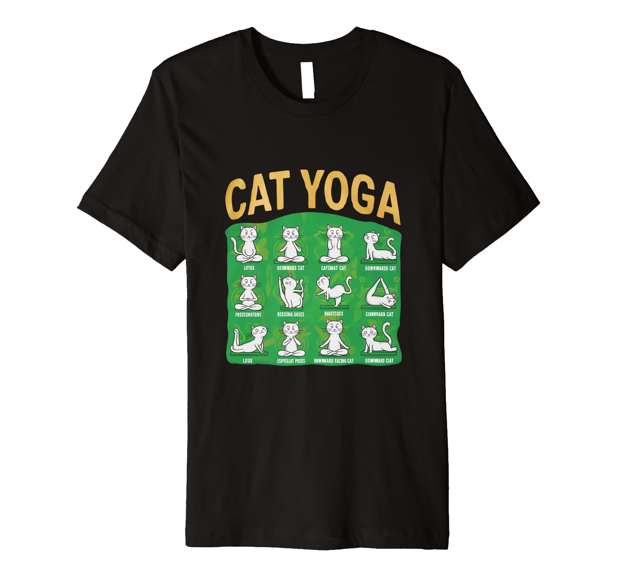 Cat Yoga Poses Cats Practicing T-Shirt - Aesthetic Graphic for Adults - T-Shirt, Sweatshirt, Hoodie