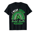 I Wear Green Mental Health Awareness T-Shirt - Custom Art Print Unisex - T-Shirt, Sweatshirt, Hoodie