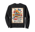Just Mom Who Loves Books Bookish Sweatshirt - Minimalist Print for Adults - T-Shirt, Sweatshirt, Hoodie