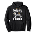 Best Therapy Cardigan Welsh Corgi Dog Mom Hoodie - Minimalist Print Unisex - T-Shirt, Sweatshirt, Hoodie