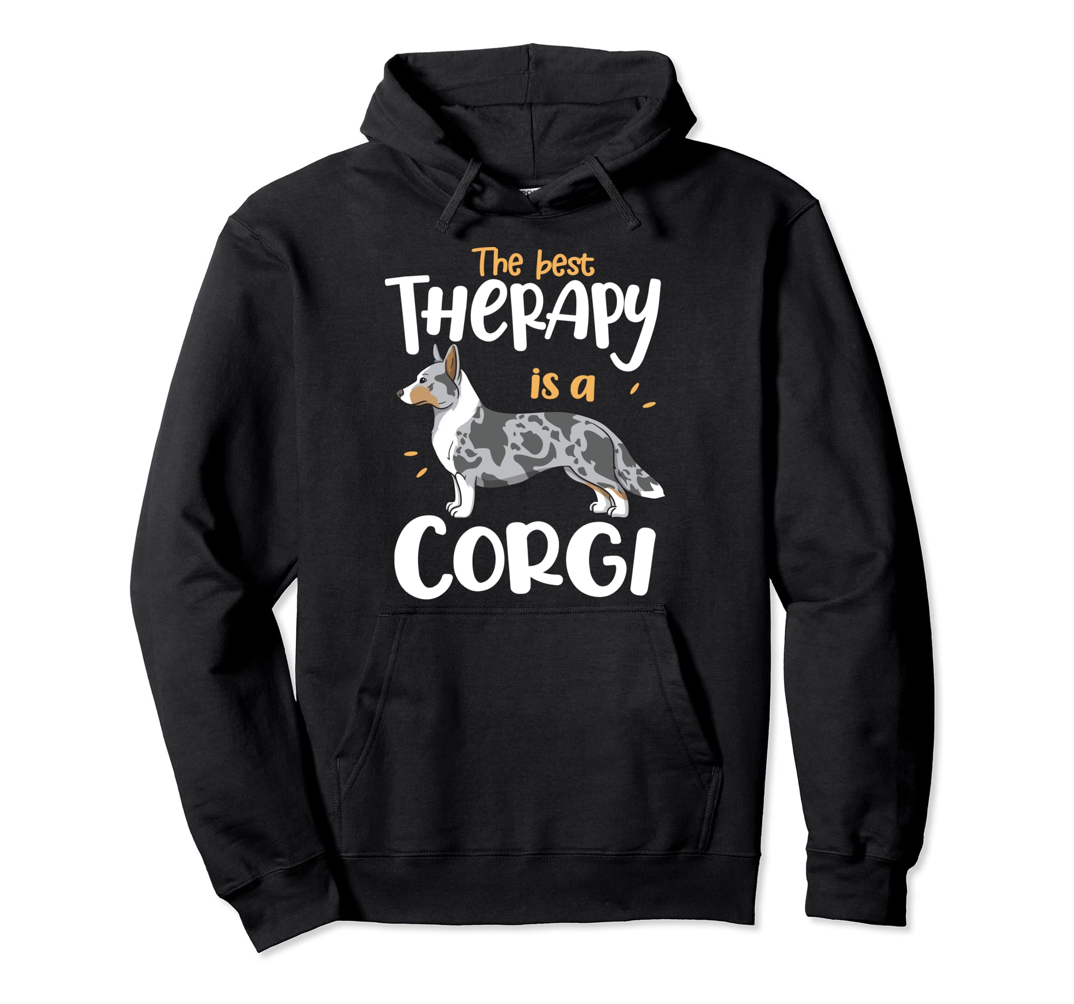 Best Therapy Cardigan Welsh Corgi Dog Mom Hoodie - Minimalist Print Unisex - T-Shirt, Sweatshirt, Hoodie