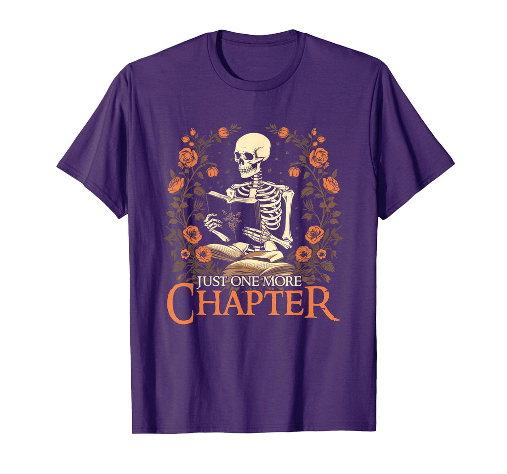 Just One More Chapter Reading Book T-Shirt - Aesthetic Graphic Unisex - T-Shirt, Sweatshirt, Hoodie