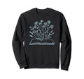 Floral Flower Book Reading Bookworm Sweatshirt - Trendy Graphic Men Women - T-Shirt, Sweatshirt, Hoodie